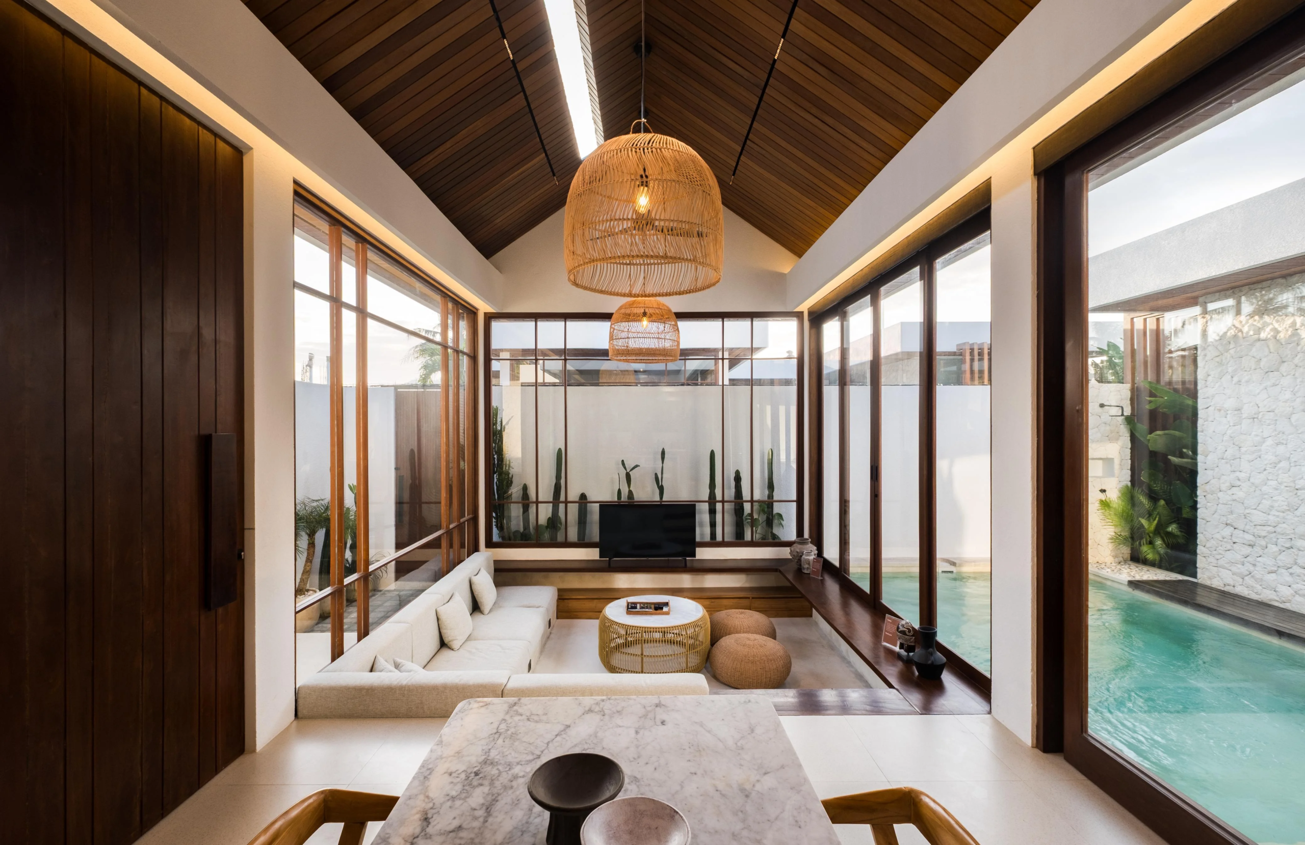 Two-Bedroom Off-Plan Villa for Sale in Kuta Lombok - living room