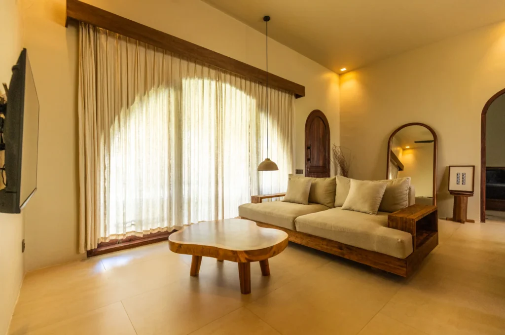 2-bedroom tropical villa for sale in Kuta Lombok - Living Area