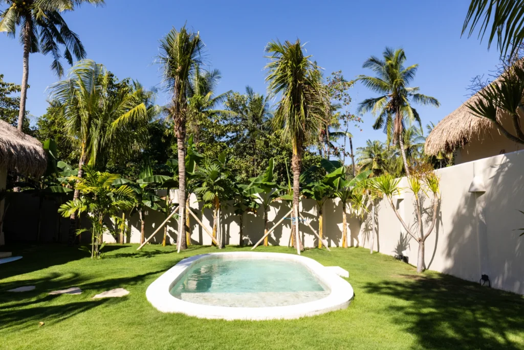 2-bedroom tropical villa for sale in Kuta Lombok - Garden & Pool
