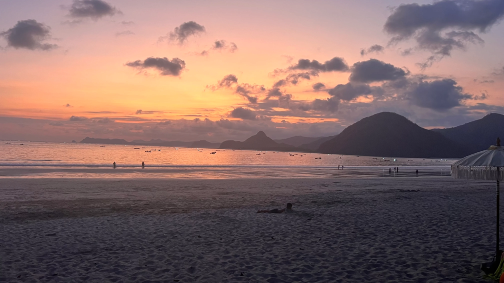 Sunset at Selong Belanak Beach, South Lombok