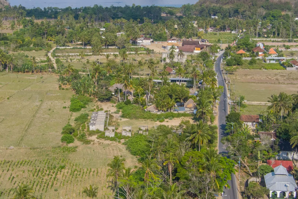 Selong Belanak Bay, South Lombok, near the flat plots for sale