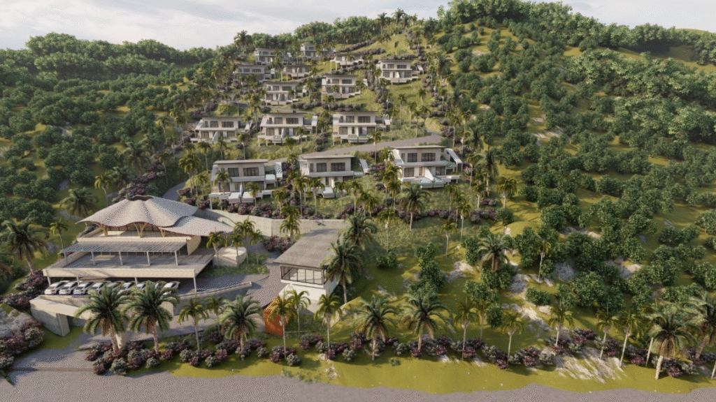 Seaview Apartments and villas for Sale in Selong Belanak site plan