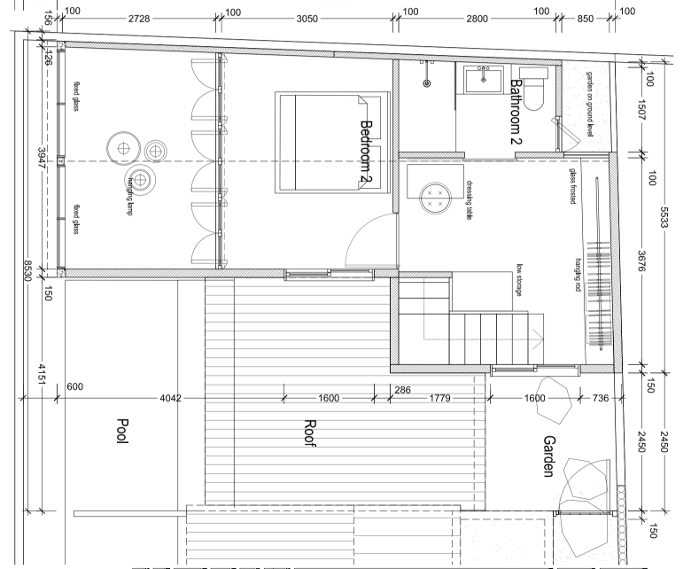 Villa Business for Sale in Kuta Lombok- floor plan