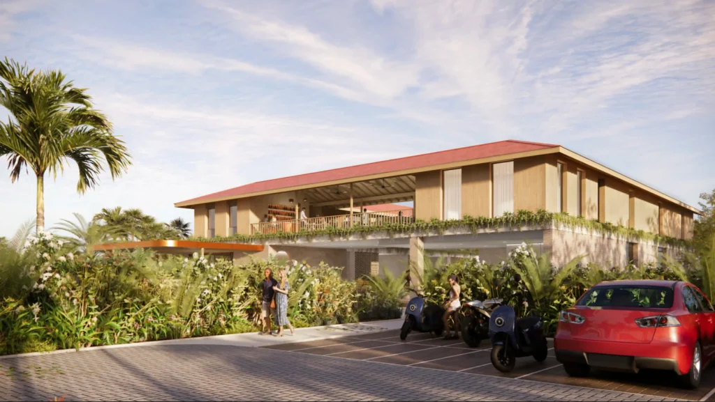 Boutique bungalow complex for sale in Selong Belanak - future development renders