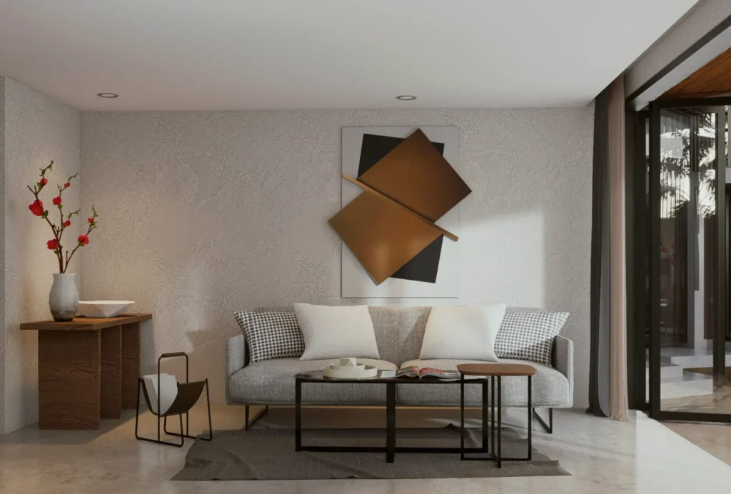 Kuta Off-Plan Villas for sale-Living area