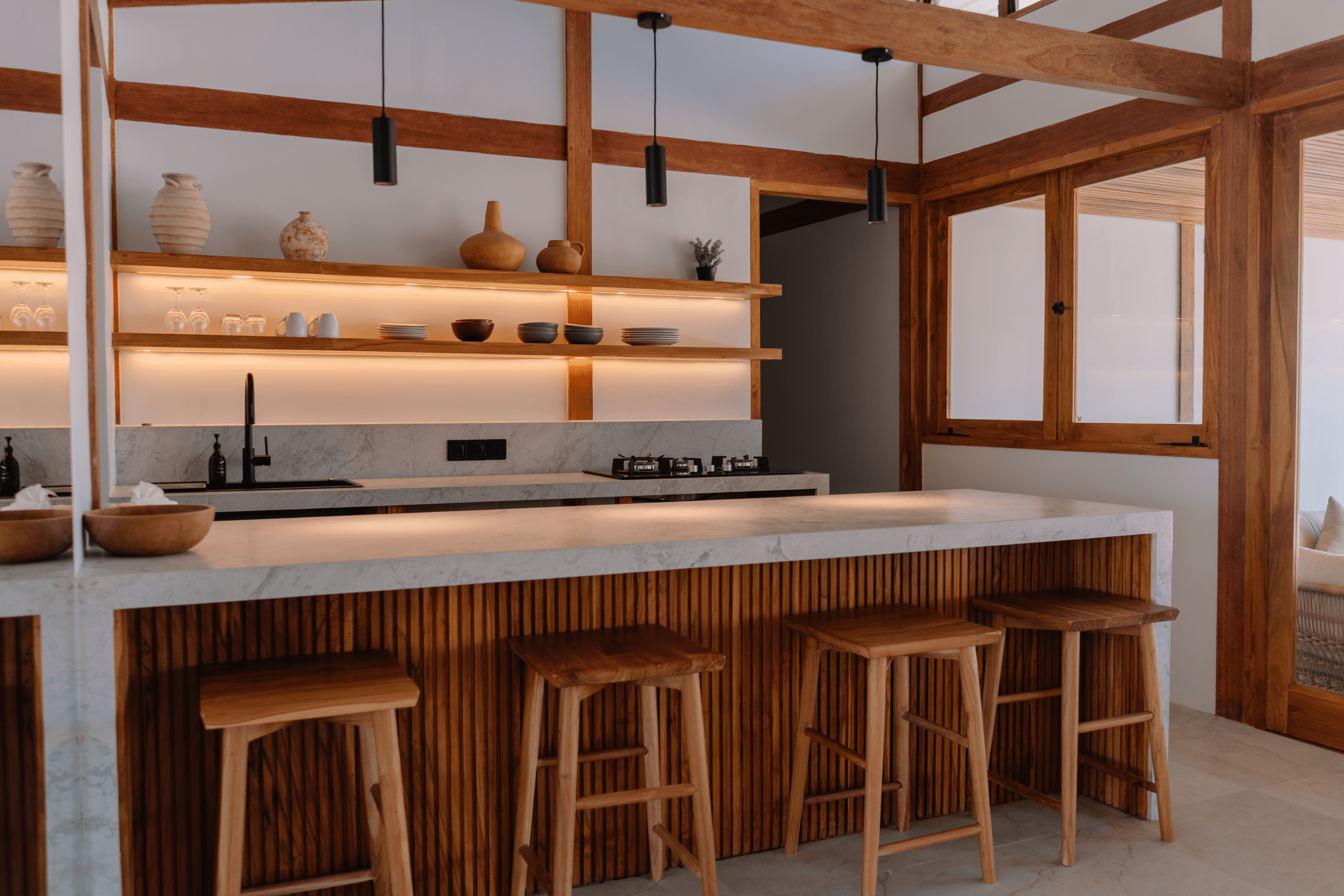 Eco Villas for Sale in Central Kuta-Kitchen