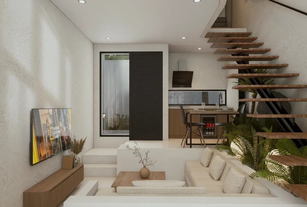 Compact Villas for Sale in Kuta-Full Living area