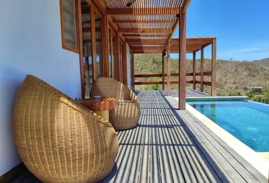 Seaview Villa for Sale in Selong Belanak-Side pool deck