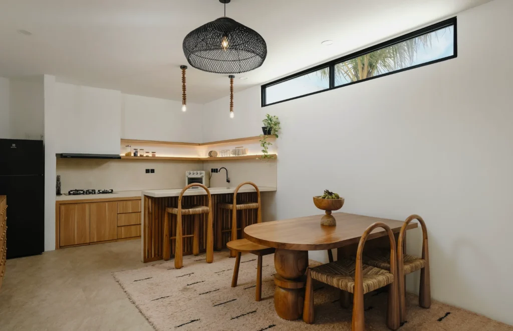 This 3-bedroom villa for sale in Central Kuta-Dining&Kitchen area