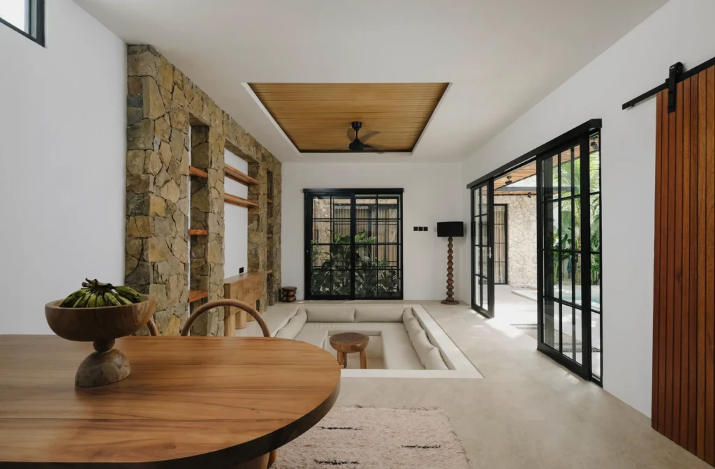 This 3-bedroom villa for sale in Central Kuta-Living area