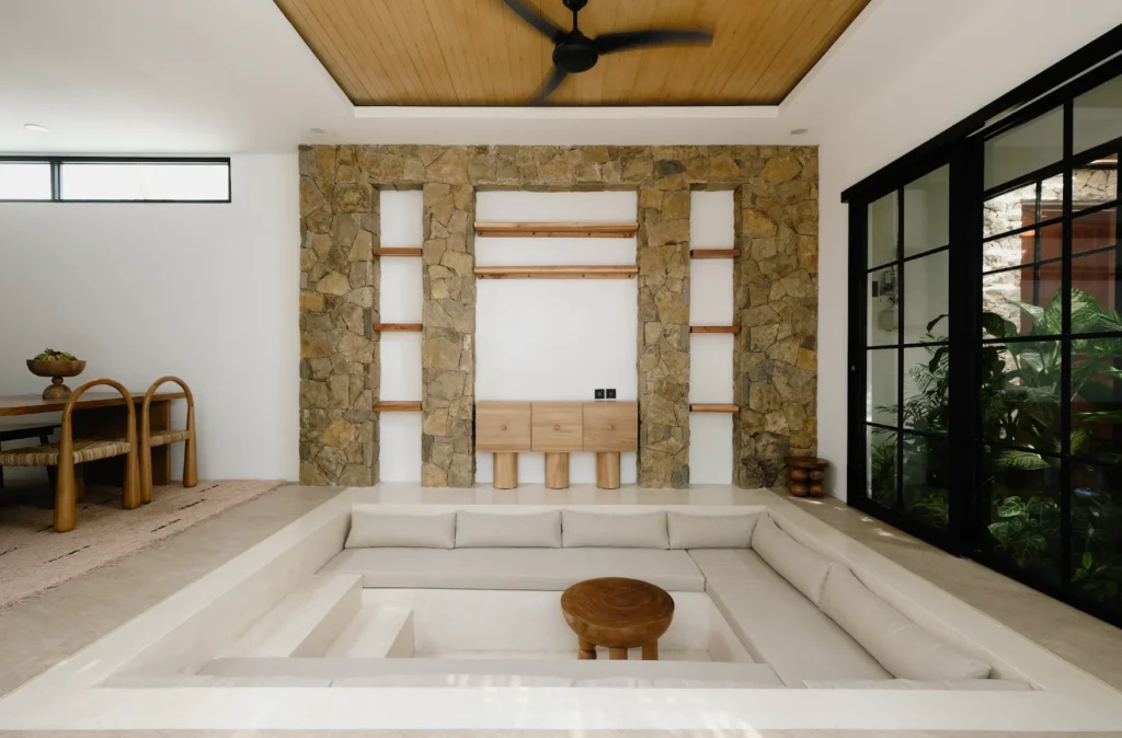 This 3-bedroom villa for sale in Central Kuta-Living area