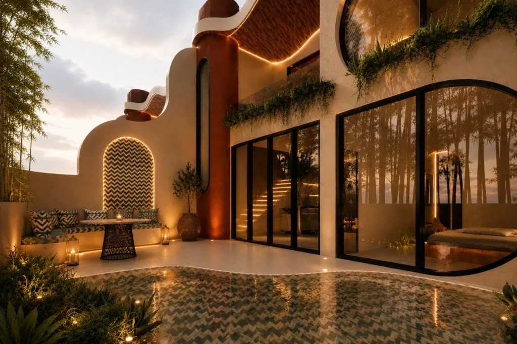 Kuta Boutique Villas for Sale - Terrace and Pool view