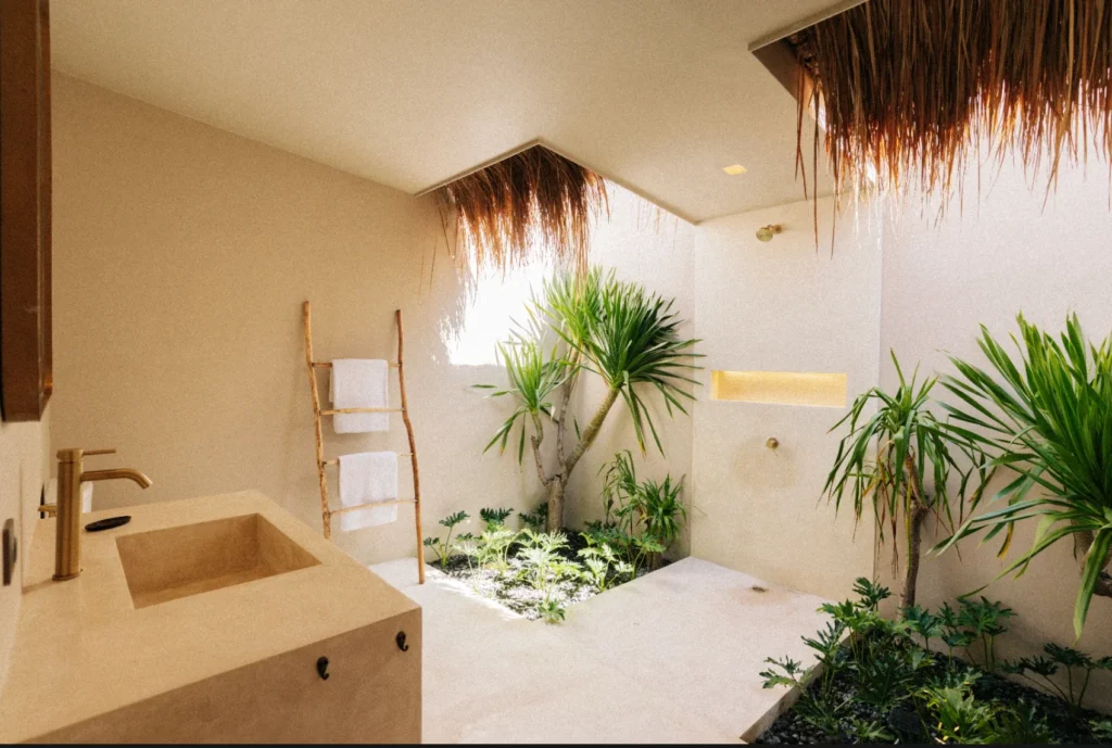 Ensuite bathroom of the 1-Bedroom Tropical Villa for Sale in Kuta, South Lombok