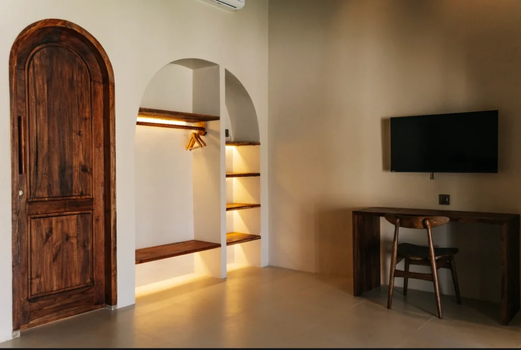 Bedroom furniture detail in the 1-Bedroom Tropical Villa for Sale in Kuta, South Lombok