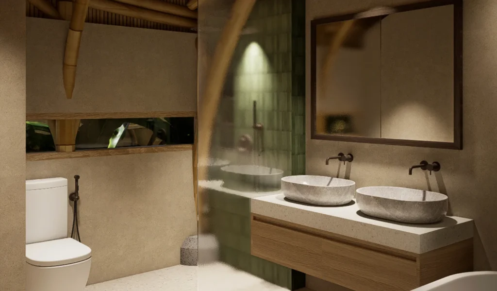 Palm View Villas for Sale in Kuta, South Lombok - Bathroom