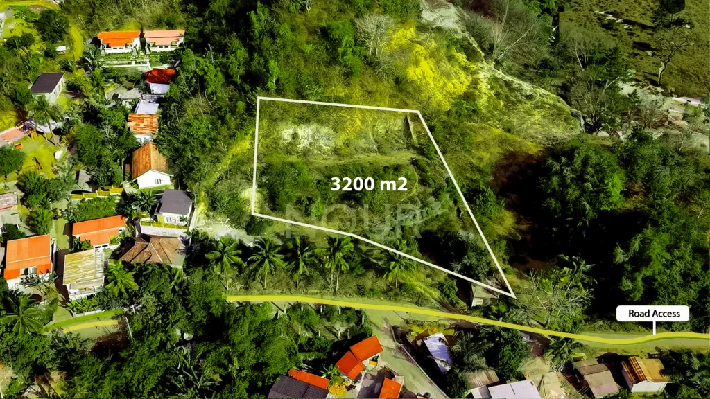 Hilly land for sale in Kuta