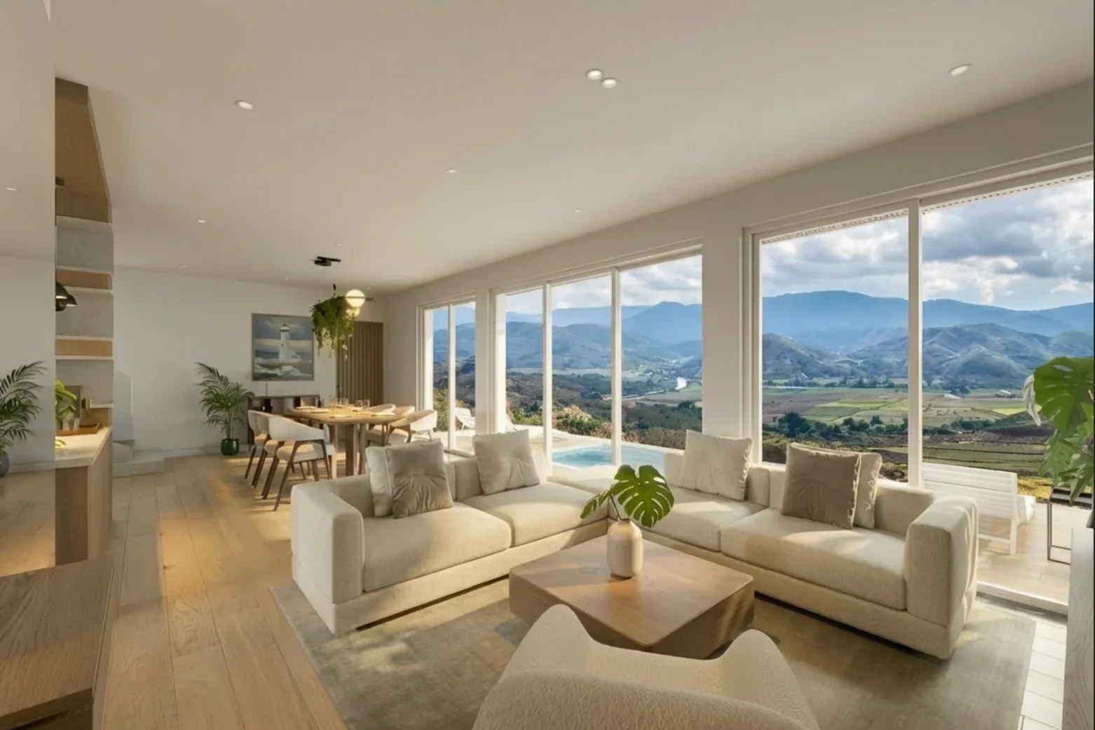 Seaview Villas for Sale in Are Guling- Living Area with view